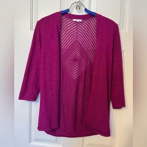 Maurices cardigan with open weave back